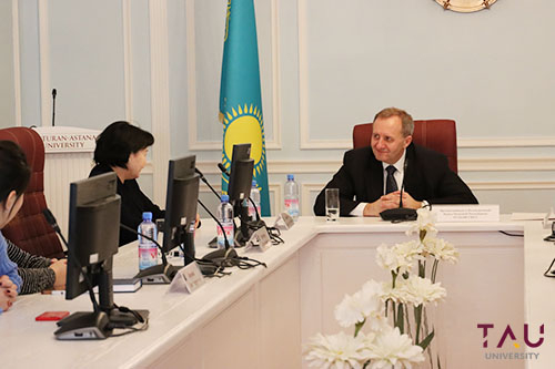 A meeting with H.E. the Ambassador Extraordinary and Plenipotentiary of the Czech Republic in Kazakhstan, Mr. Rudolf Hickl