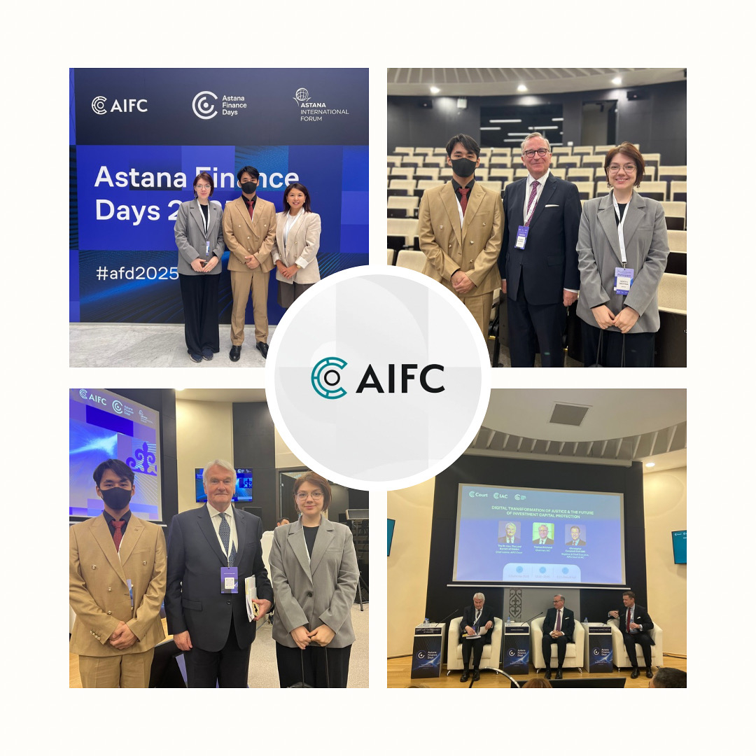 Senior Lecturer of the Department of National and International Law, Satayeva A.B., together with International Law students Sofya Nikitina and Bakhtiyar Shantauov